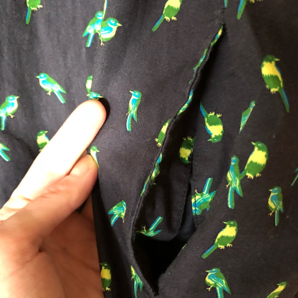 Gap Bird Print Shirtdress EUC - Picture 4 of 6